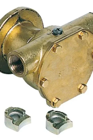 Subito Disponibile Pompa Nauco FPR038/034 con bocche da 3/8 - Corpo in bronzo e giranti in neoprene per collegamento al motore