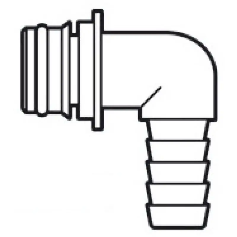 Prezzo Di Fabbrica Portagomma 90° Ø mm 19 per Autoclavi e Pompe Europump - Raccorderia con Innesto a Scatto