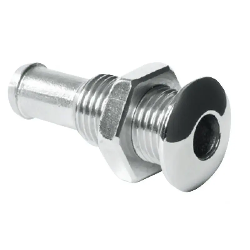 Mini scarico inox bombato 1/4 in acciaio inox AISI 316 lucidato per imbarcazioni nautiche Bestseller