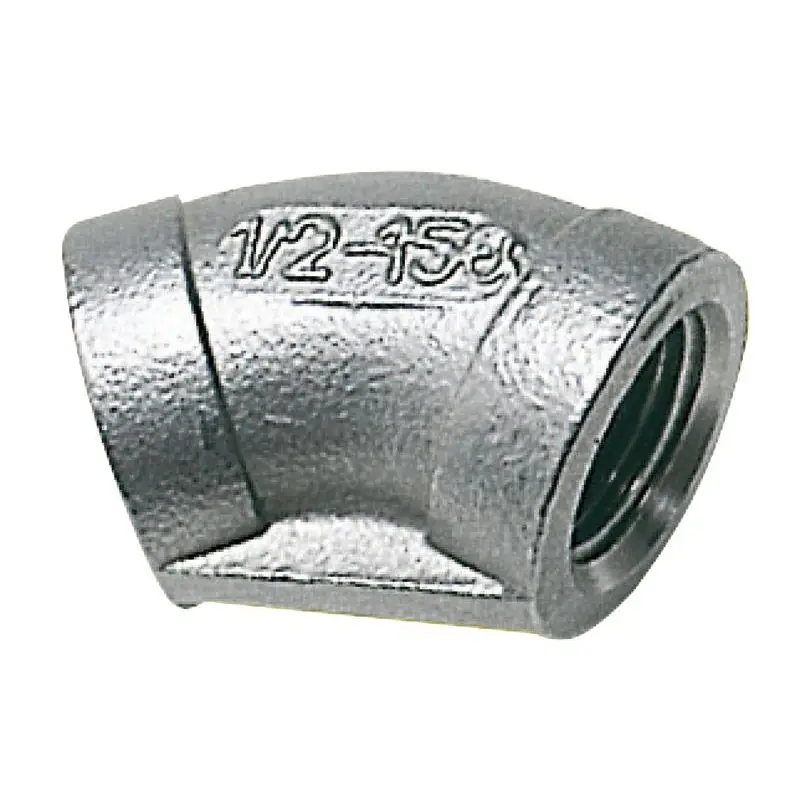 Gomito in acciaio inox femmina/femmina a 45° 1 1/2" per impianti nautici - Osculati Esclusivo