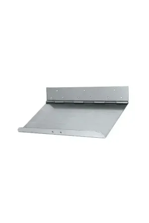 Coppia Lame Flap Inox 40 x 23 cm con Cerniera a Snodo Totale - Douglas Marine per Kit Elettroidraulici e Meccanici Popolare