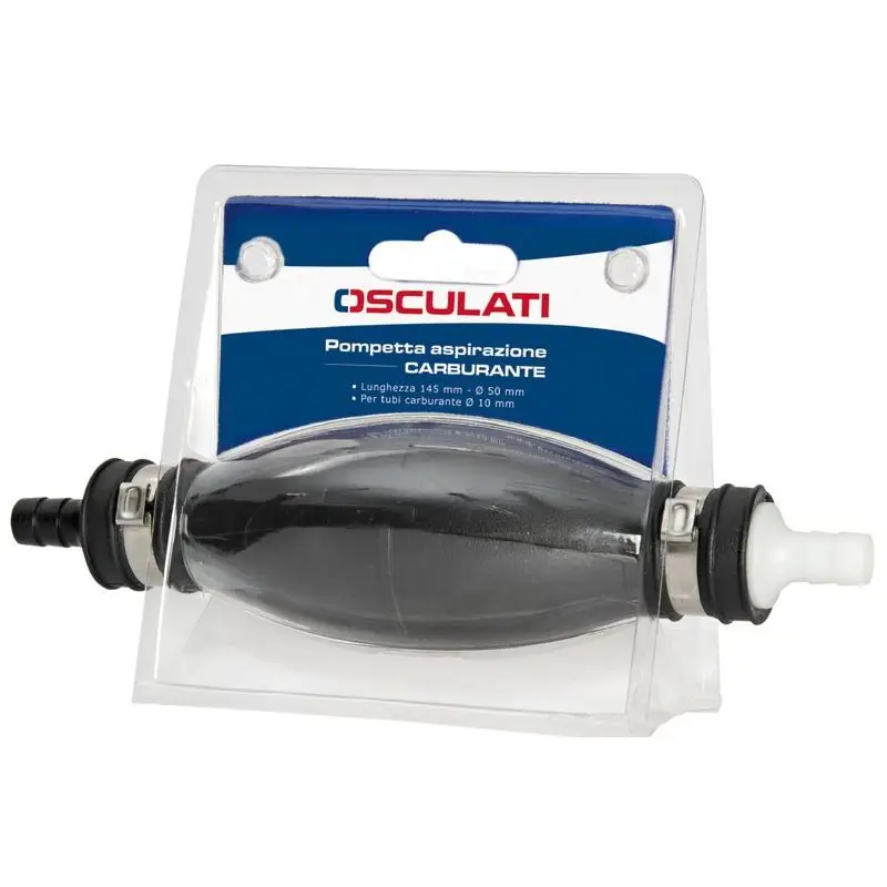 Offerta Limitata Pompetta Benzina Grande Osculati in PVC - Alta Capacità con Confezione in Blister Espositivo per Vele e Nautica