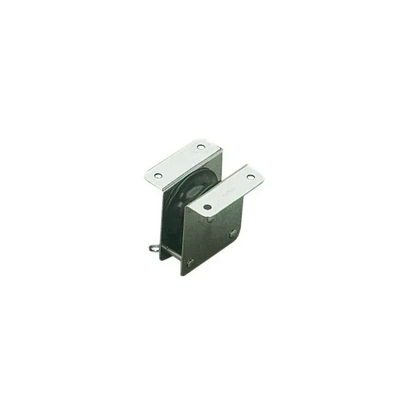 Bozzello in Acciaio Inox da Incasso con Puleggia in Nylon 55x12 per Drizze Tessili - Bozzello Inox Incasso 1 Puleggia 55x12 Nuovo Arrivo