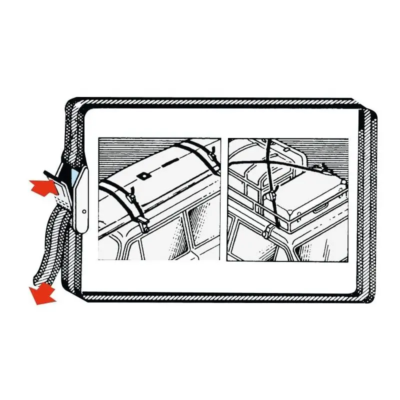 Cinghia di Fissaggio 25 mm x 400 cm con Fibbia a Sganciamento Rapido - Resistente ai Raggi UV per Tavole a Vela, Canotti e Bagagli Soddisfatti O Rimborsati