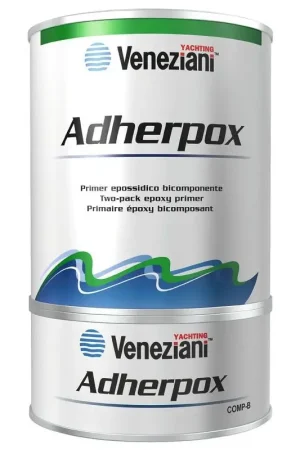 Primer Adherpox 2,5 l - Primer Epossidico Bicomponente per Nautica e Verniciatura su Alluminio - Alta Adesione e Lunga Ricopertura Novità