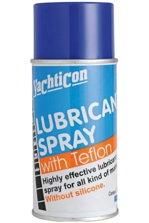 Popolare Lubrificante Spray Yachticon 300 ml - Non macchia, resistente all'acqua salata e ai raggi UV, previene ruggine e corrosione, ideale per gomma, legno, metallo e connessioni elettriche.