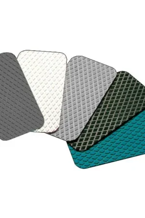 Coppia Piastre Antisdrucciolo Bianche Treadmaster 412x203 mm per Coperte e Pozzetti - Confezione da 2 Pezzi Autoadesive Promozione
