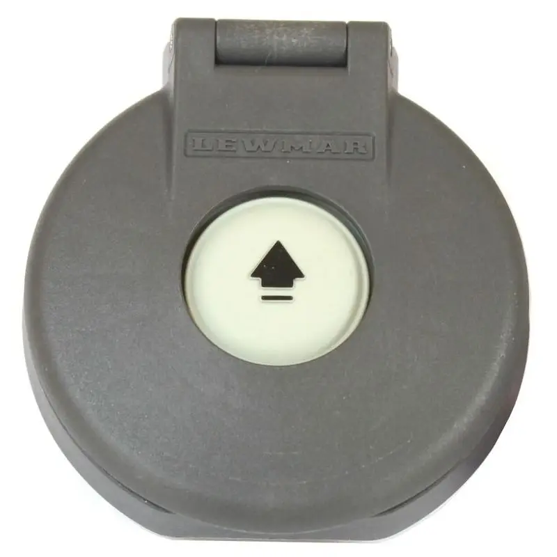 Interruttore Semplice Lewmar per Winch 80 mm in Materiale Composito Resistente e Stagno con Sportellino Apribile per Montaggio in Coperta Affare