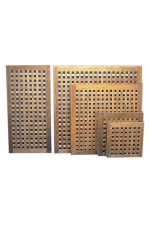 Esclusivo Carabottino in teak 400x400 mm per arredamento nautico - Eleganza e durevolezza per la tua imbarcazione