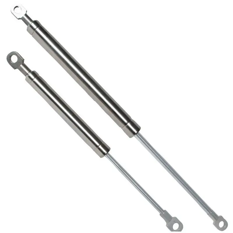 Ultimissimo Modello Molla a gas 355 mm 12 Kg in acciaio inox con terminali ad occhio foro 8 mm per applicazioni nautiche