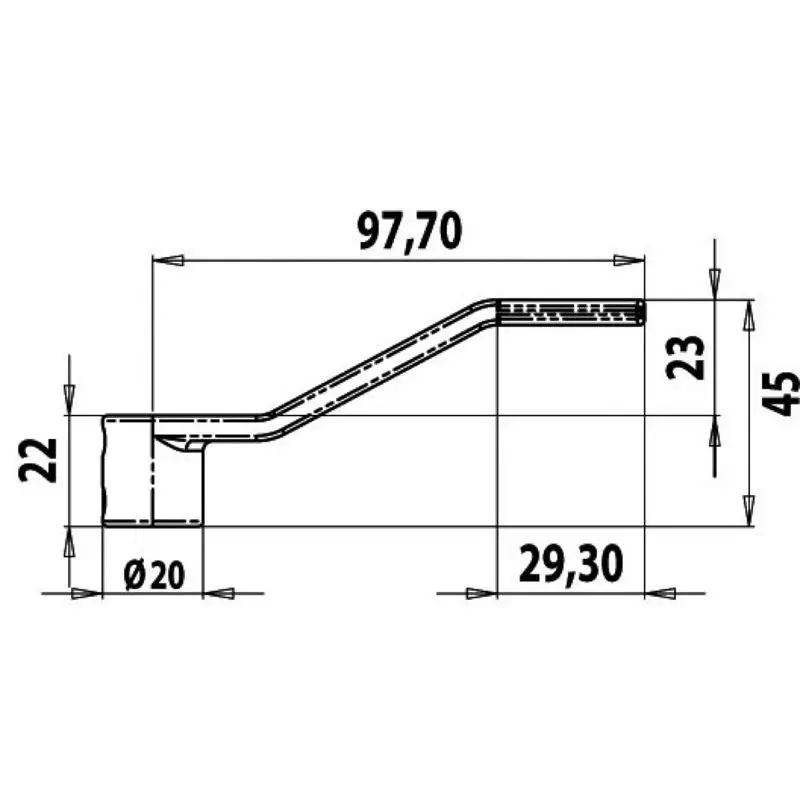 Leva Ricambio Alzap 45 mm - Compatibile con Vari Portelli e Applicazioni Nautiche Reso Gratuito
