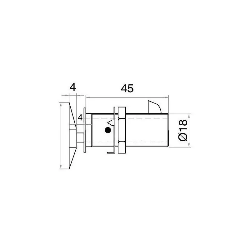 Chiusura Flush Lock Quadra Osculati - Chiusura Universale in Acciaio Inox e Ottone Cromato per Cassetti e Ante Pesanti nella Nautica Prezzo Conveniente