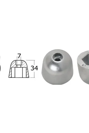 Anodo di Ricambio Tecnoseal Rif. Orig. 101180 per Barche e Vela - Accessori Nautici di Alta Qualità Saldi