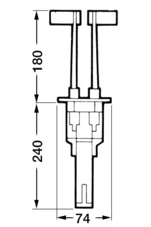 Scatola B59SX Ultraflex per Cavi Nautici C2/C7/C8/MACH ZERO/C0 e C22 con Adattatore K22 Occasione Imperdibile
