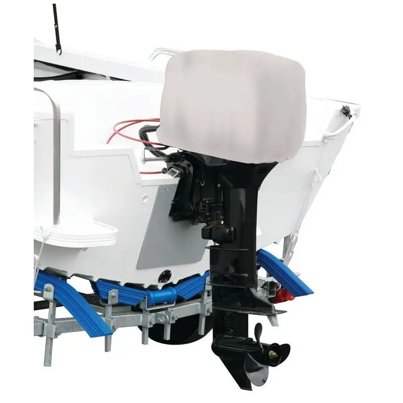 Occasione Coprimotore Oceansouth 60-100 HP 2/4 tempi grigio - Tessuto poliestere impermeabile e UV resistente con finitura felpata e cuciture rinforzate per una protezione ottimale