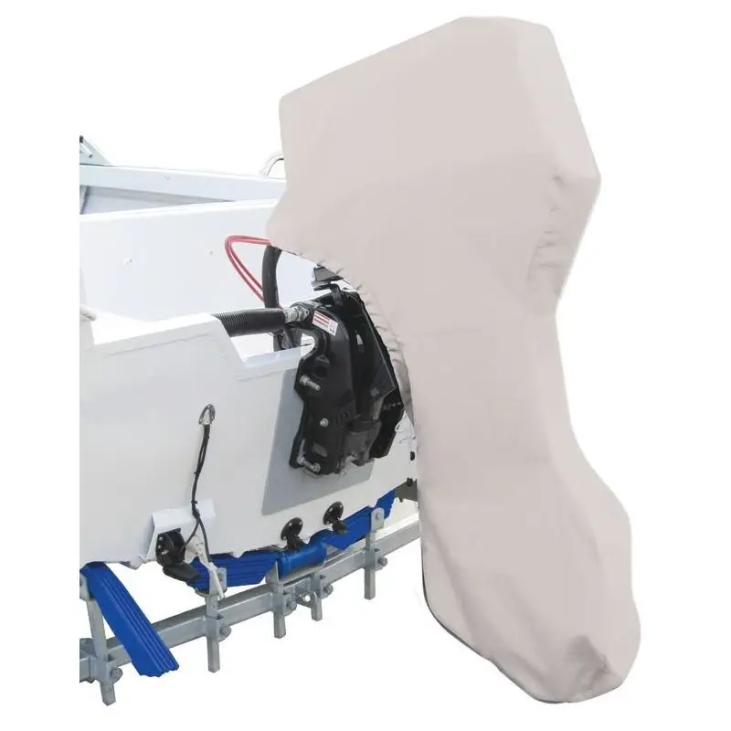 Di Tendenza Coprimotore Completo Oceansouth per Fuoribordo 60-100 HP in Poliestere Impermeabile e UV Resistente con Finitura Felpata per Protezione della Vernice