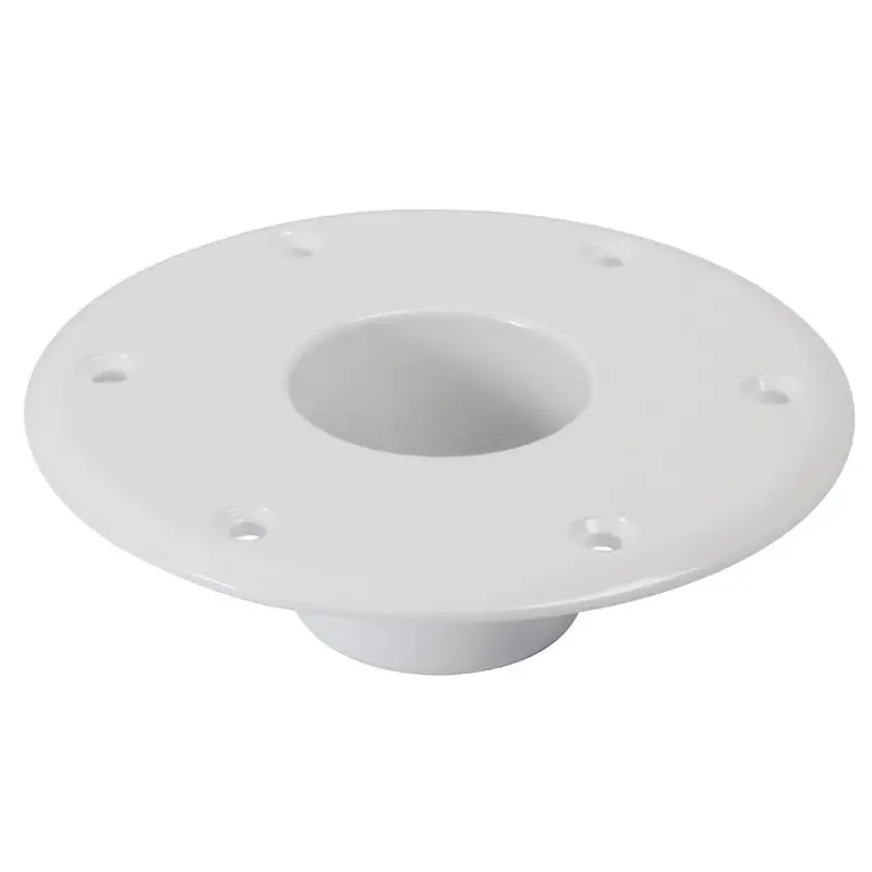 Base in Alluminio Bianco per Pavimento Tavolo - Osculati Occasione