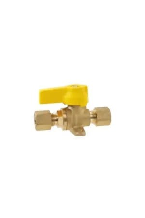 Rubinetto d'intercettazione GOK in rame con attacco femmina 8+8 mm per impianti nautici, conforme alle normative DIN EN12514-2 e EN331, compatibile con tubi 50.013.25 Prezzo Basso