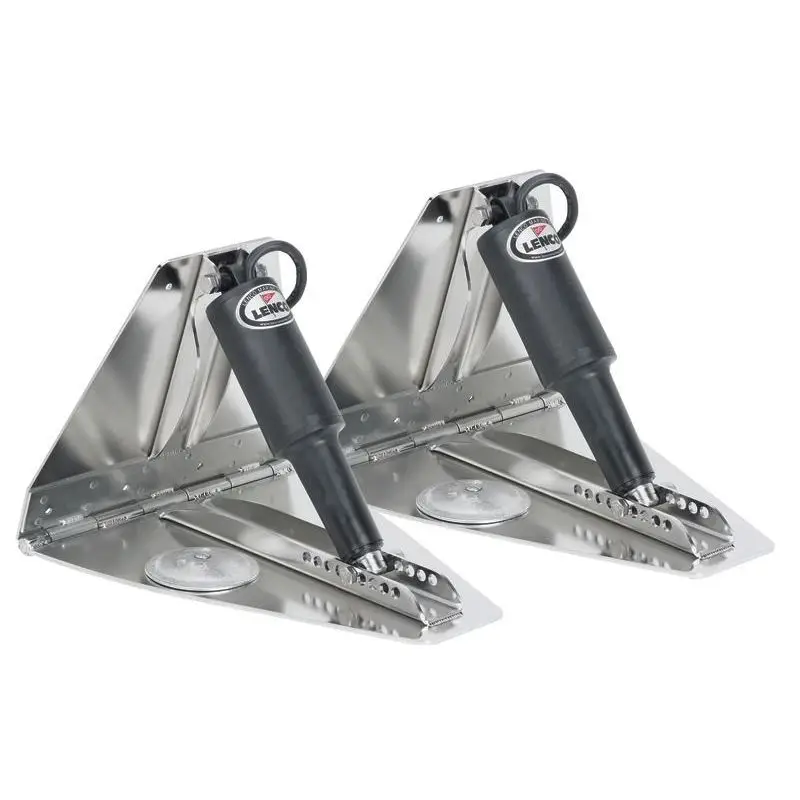 Offerta Limitata Kit flap Lenco Racing HP per scafi molto veloci - include 2 cilindri azionatori e 2 alettoni in acciaio inox, pannello di controllo e prolunghe da acquistare separatamente.