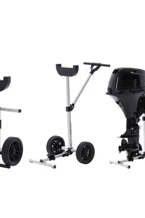 Cavalletto Pieghevole con Ruote Rooteq TX-65 - Leggero, Robusto e Stabile per Fuoribordo fino a 60 Kg Quantità Limitata