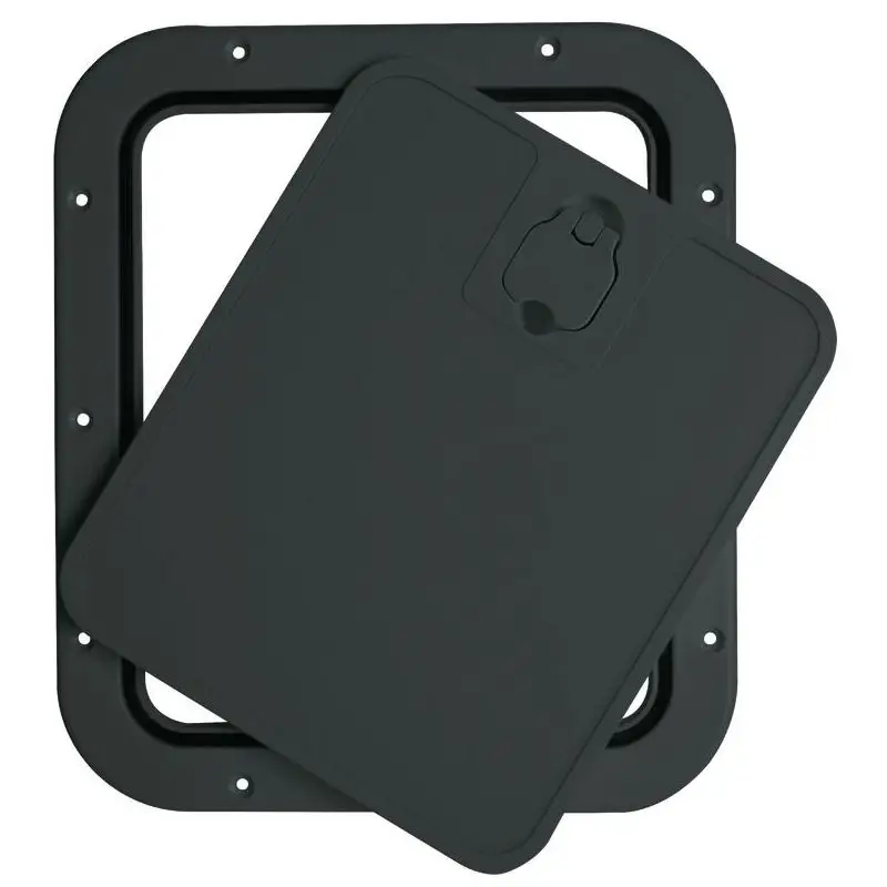 Offerta Limitata Portello estraibile nero 305 x 355 mm - Superficie robusta e antisdrucciolo con chiusura Splash-Proof e guarnizione in neoprene per gavoni e ripostigli