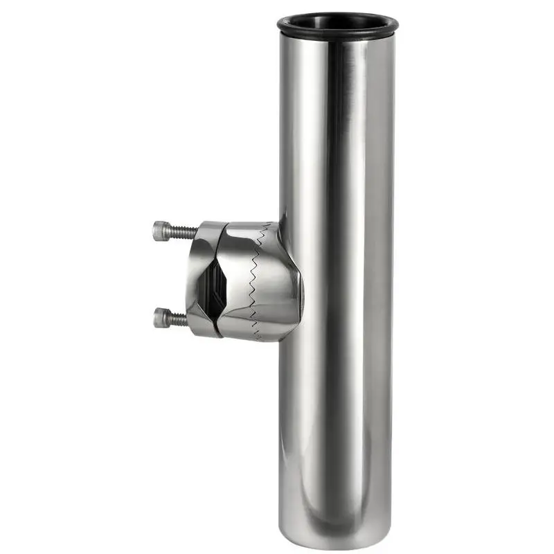 Occasione Portacanne orientabile a 360° in acciaio inox per tubo Ø 41,5 mm con protezione in PVC e scarico acqua