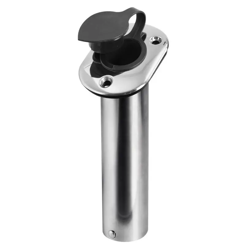 Portacanne incasso in acciaio inox 42 mm 75° con boccola di protezione in PVC Consegna Rapida