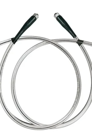 Vendita Finale Coppia tubi flessibili SilverSteer 1 MT ad alta resistenza per nautica - Kit rinforzato con raccordi precrimpati e manicotti antipiegatura