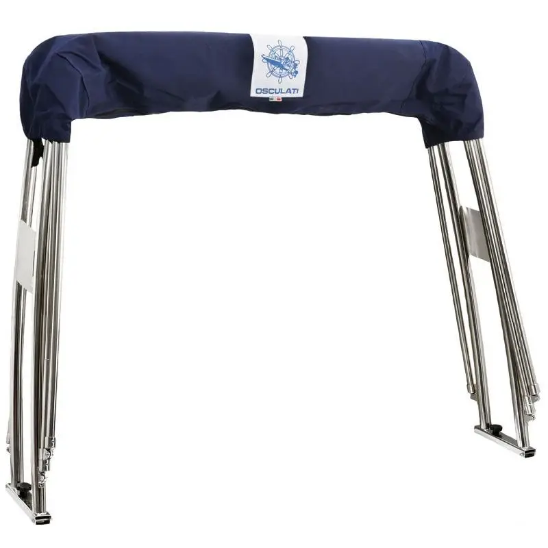 Di Tendenza Roll-Bar con cappottina pieghevole 210x330 cm in acciaio inox, alta resistenza e supporto per fanale/tromba/pannello solare.