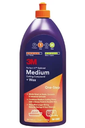 Prezzo Conveniente Polish per medie ossidazioni 946 ml - Rimuove segni di grana P1000, ideale per gelcoat, tecnologia avanzata con ossido di alluminio.