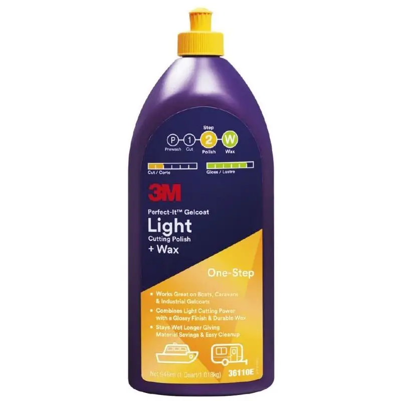 Ultima Occasione Light Cutting Compound + Wax 3M - Polish per Ossidazioni Leggere | Rimozione Segni P1500 e Lucentezza Ottimale per Barche