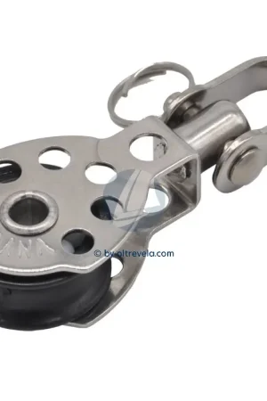 Bozzello girevole Ø25mm Viadana con grillo e scotta 8mm - Carico rottura 350kg, ideale per vela e nautica Reso Gratuito