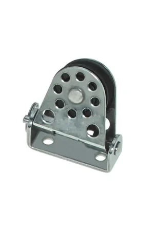 Rinvio Verticale Pivotante Ø25mm con Cavo Ø4mm Viadana - Bozzelli e Rinvi per Cavo Metallico con Carico di Rottura 500 kg Occasione Imperdibile