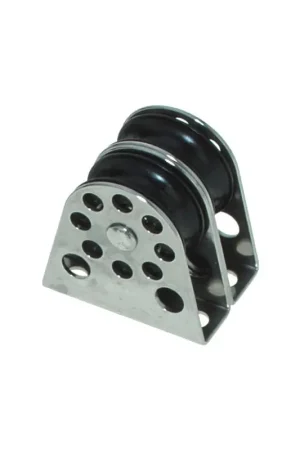 Rinvio verticale doppio Ø28mm Viadana - Bozzello in lega leggera anodizzata per nautica e vela, max scotta 8mm, carico rottura 620kg Vendita Finale