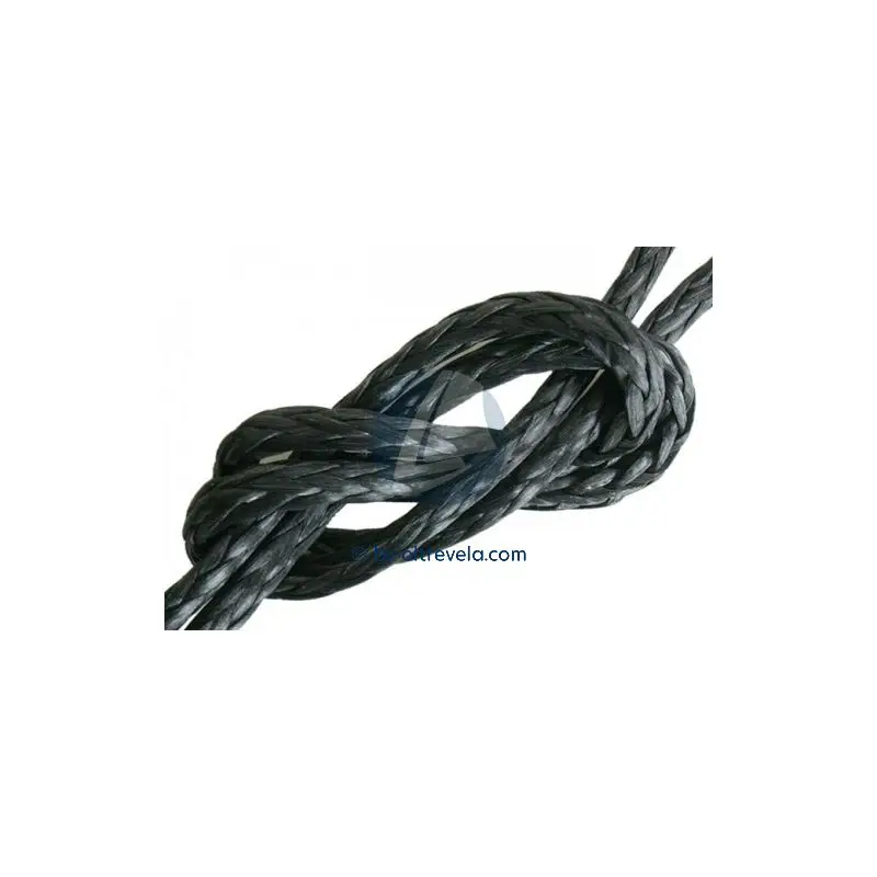 Bobina 100 metri doppia treccia Dyneema DSK78 WINDTECH per windsurf Ø4.2mm nero Promozione