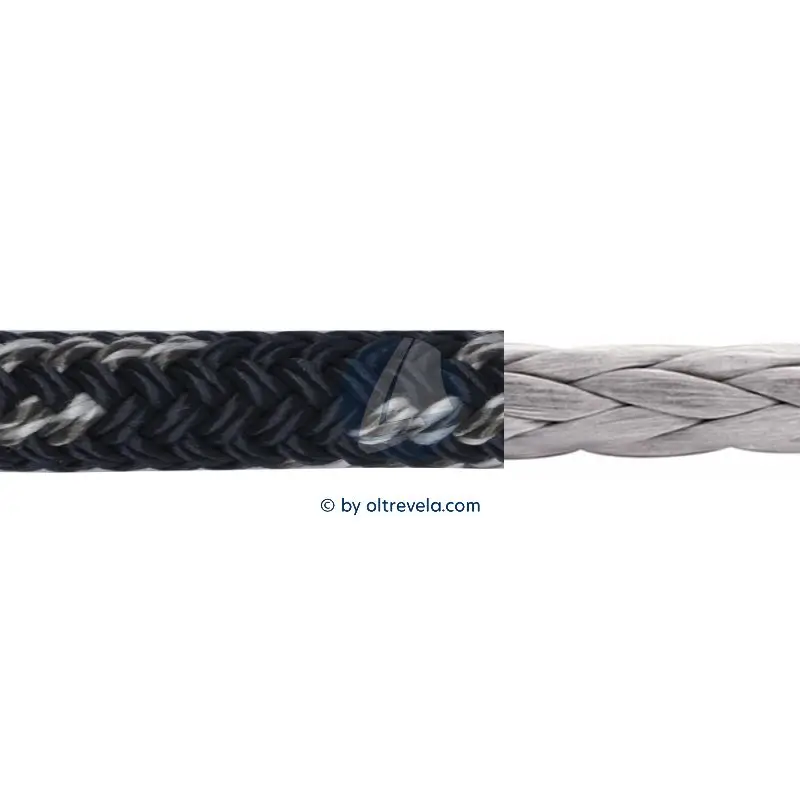 Vendita Finale Bobina 100 metri doppia treccia Dyneema DSK78 GLOBALTECH Ø2mm blu