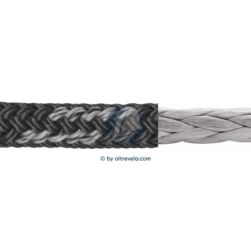Bobina 100 metri doppia treccia Dyneema DSK78 GLOBALTECH Ø14mm grigia Pagamento Sicuro