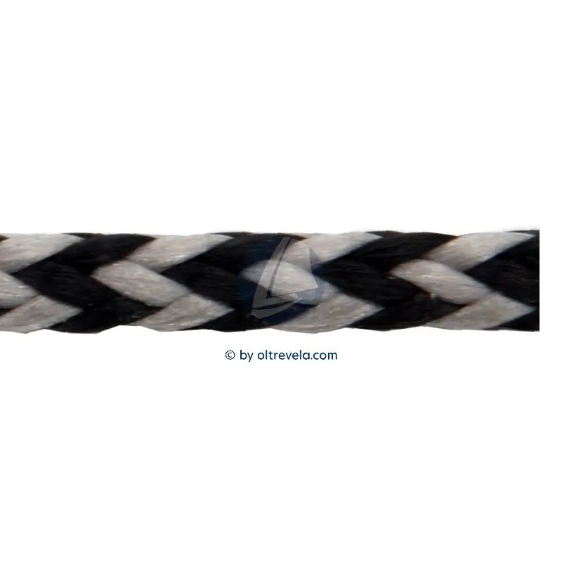 Bobina 100 metri doppia treccia poliestere alta tenacità Polybraid Ø5mm nera Novità