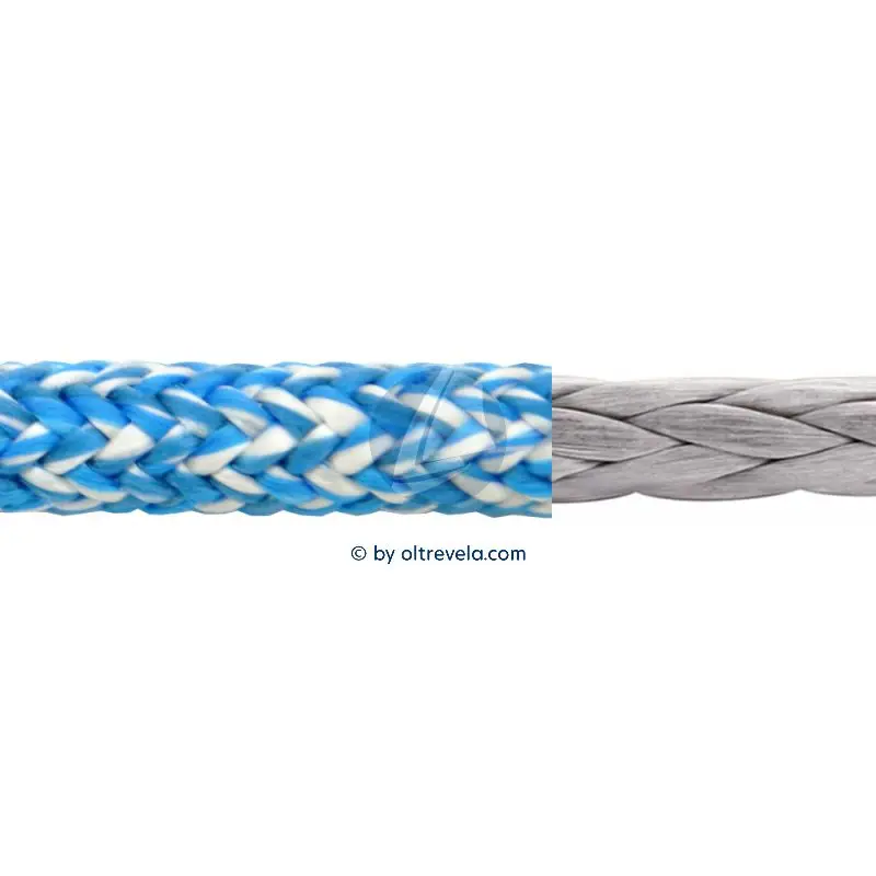 Acquista Ora Bobina 100 metri doppia treccia Dyneema AIRSTAR Ø5mm fibra antiscivolo per Laser® e ILCA® azzurra