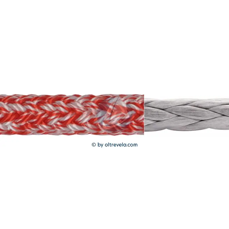 Bobina 100 metri doppia treccia Dyneema SOFTECH alta tenacità Ø18mm rossa Promozione