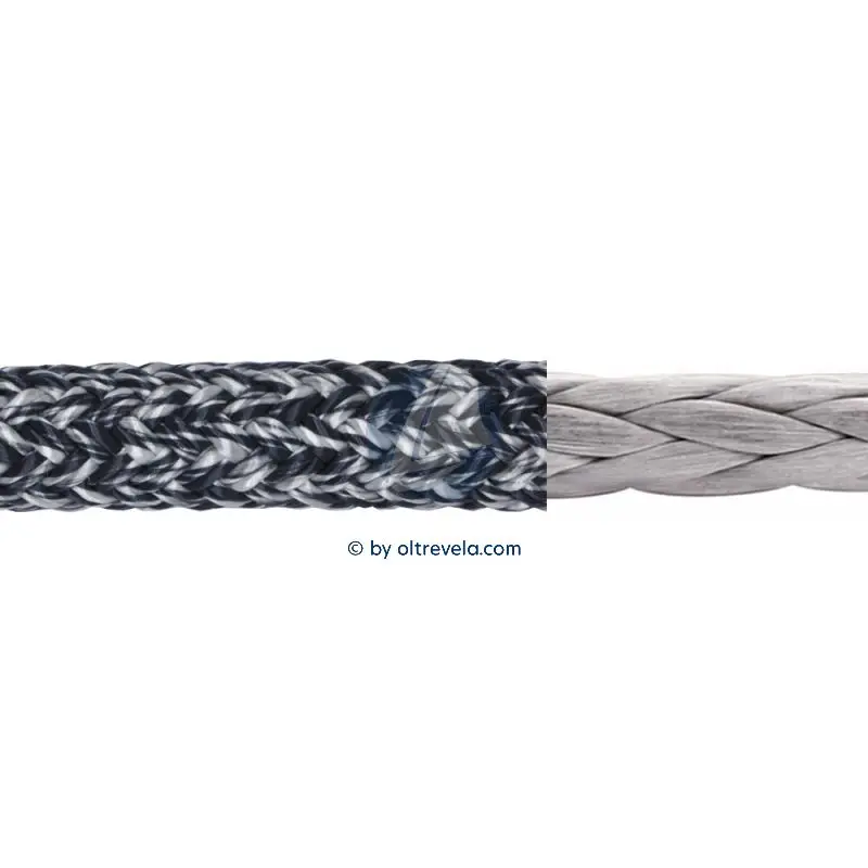 Bobina 100 metri doppia treccia Dyneema SOFTECH alta tenacità Ø14mm blu Prezzo Scontato