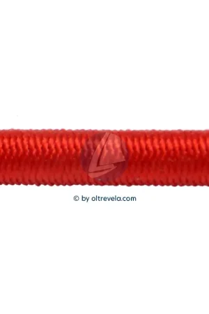 Prezzo Scontato Elastico di alta qualità con calza rossa in poliestere Ø 3mm