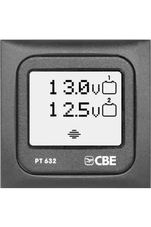 Pannello Voltmetro Digitale Touchscreen per Controllo di 2 Batterie 12V per Nautica e Barche Popolare
