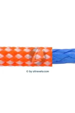 Bobina 100 metri doppia treccia in Dyneema SK78 con calza in Poliestere Dinghy Control Ø5mm arancio Super Prezzo