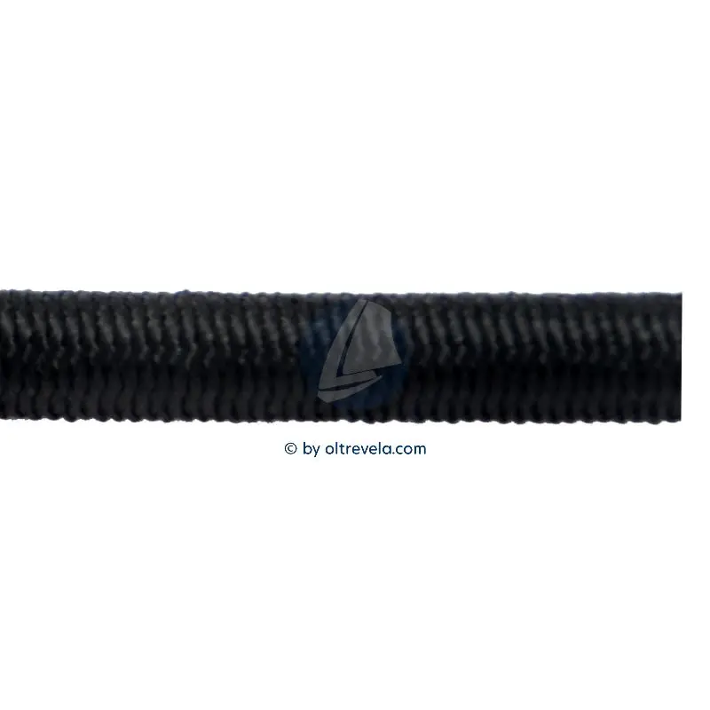 Promozione Esclusiva Bobina 100 metri elastico calza alta qualità in Poliestere Ø6mm nera