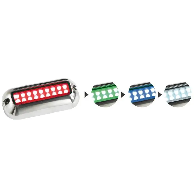Luce subacquea a LED RGBW in acciaio inox AISI 316 per imbarcazioni - Osculati Vendita Finale
