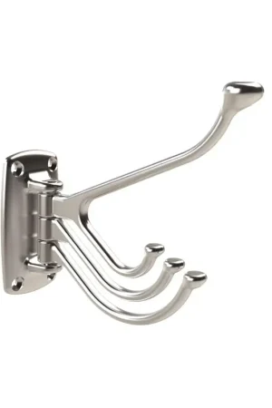 Appendiabiti in Ottone Argento Cromato con 4 Ganci - Foresti e Suardi - Design Moderno e Funzionale per Nautica e Barche Compra Oggi Stesso
