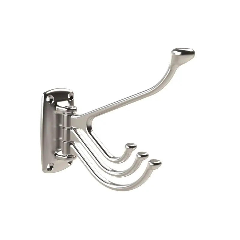 Appendiabiti in Ottone Argento Cromato con 4 Ganci - Foresti e Suardi - Design Moderno e Funzionale per Nautica e Barche Compra Oggi Stesso