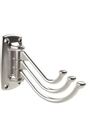 Appendiabiti in ottone argentato cromato Foresti e Suardi con 3 ganci - Design rinnovato e funzionalità migliorata Nuova Collezione