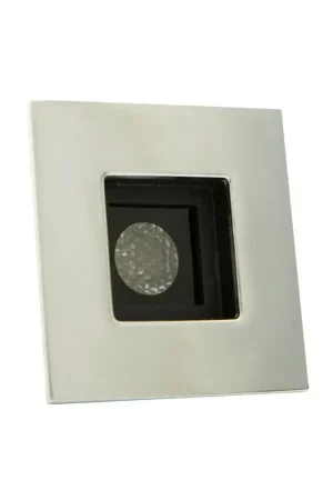 Miglior Prezzo Spot LED PROMETEO QP in Ottone Argento Cromato con Luce Rossa - Marca Foresti e Suardi, 10/30 Vdc, per Esterni e Interni, Design Elegante e Tecnologico.
